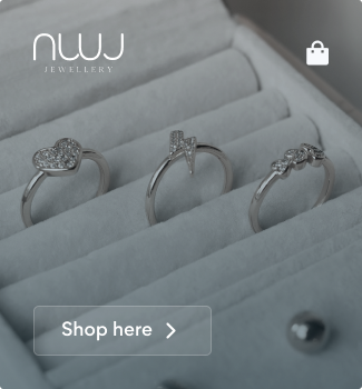NWJ Jewellery rings in a ring box. Visit the LayUp Store Directory to see more stores that offer laybuy with LayUp
